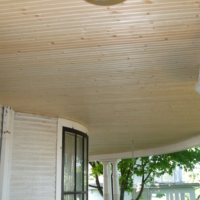Bead board cieling