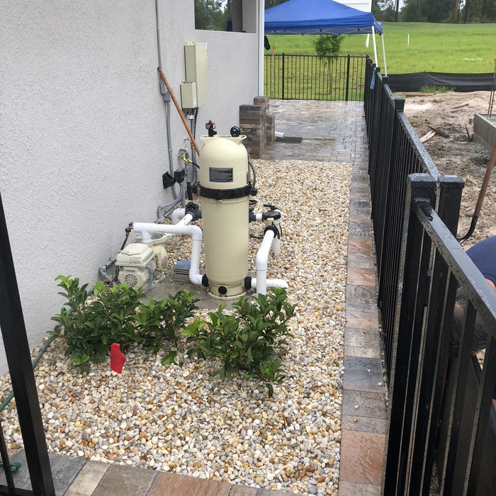 Add pavers and rock