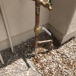 Main water shut off & hose bibb