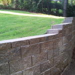 Stair Stepped Retaining Wall
