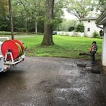My son learning the trade