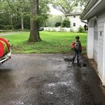 My son learning the trade