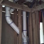 new main 2nd floor waste trunk line