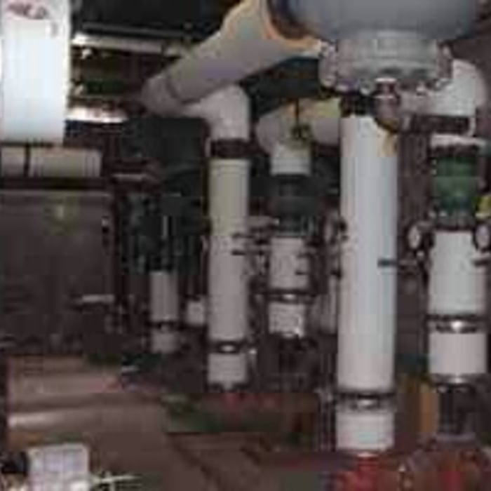 mechanical boiler room and domestic water supply