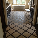 Walnut/Tile boarder work