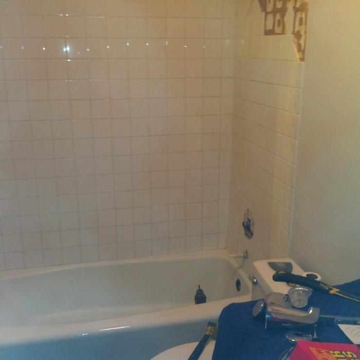 Old tile surround....