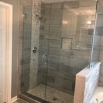 frameless shower glass door