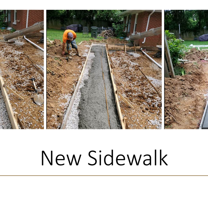 New Concrete Sidewalk