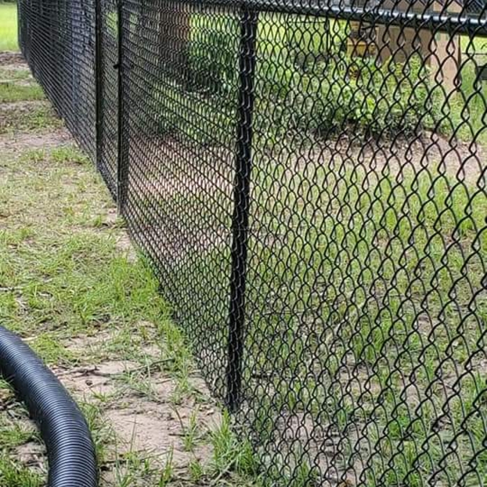 Black Vinyl Coated Chain Link Fence