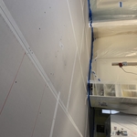 kitchen ceiling overlay with blue board
