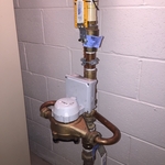 Valves before and after meter