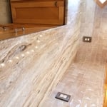 Countertops and tile backsplash