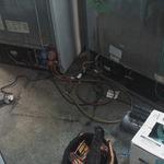 servicing fridge