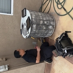 HVAC tech on the job