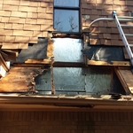 We tore out all the rotten wood!