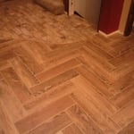 Transition between kitchen and entry way