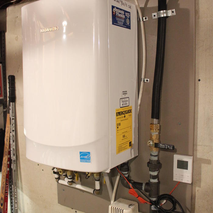 Finished Tankless Water Heater Install