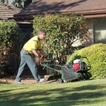 Aerating a Lawn