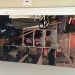 women"s closet before