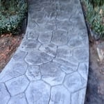 stamp concrete.