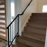 Inside railing