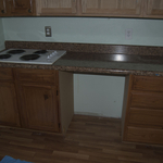 Bottom cabinets before.