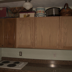 Top cabinets before.