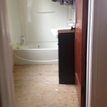 bathroom floor replacement