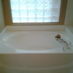 After oversized Bathtub