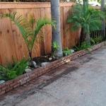 8' Redwood Box Frame Fence