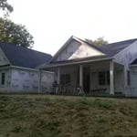 hardy plank siding before