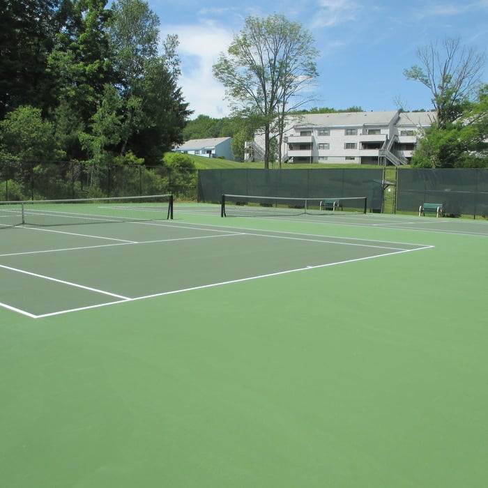 Tennis Court resurfacing.