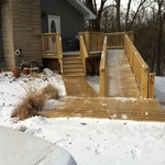 New Deck with Ramp/Stairs