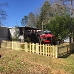 4 ft picket fence