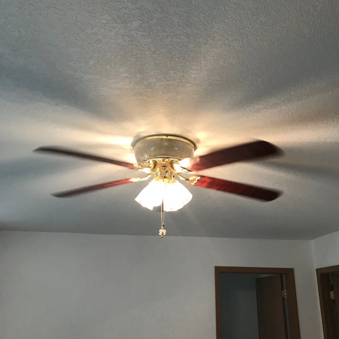 This fan was not working due to the open neutral