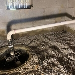 Sump pump in basement