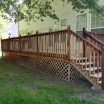 deck before stained