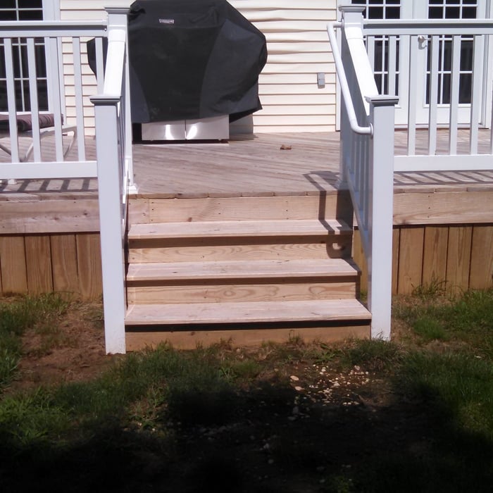 deck before stained