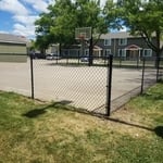 4 foot black chain link