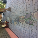 Natural Stone patio with pavers