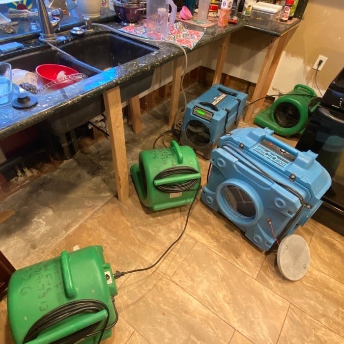 Kitchen Water Damage