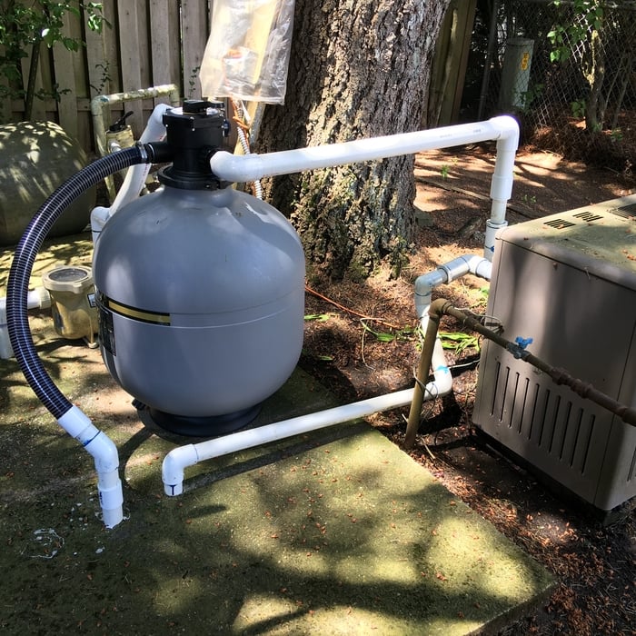 Finished filter, clean plumbing