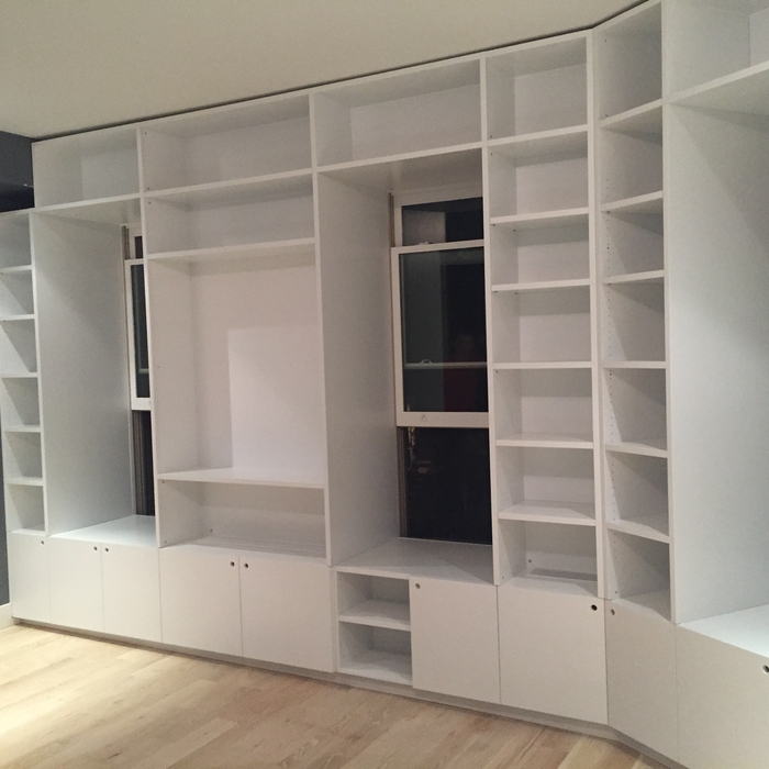 Bookshelves assembled 2