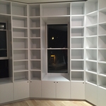 Bookshelves assembled 3
