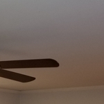 Ceiling fan and recessed LED lighting