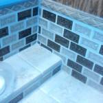 glass tile backsplash