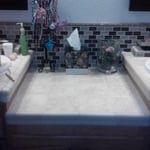 dropped surface countertop space
