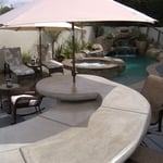 out door barbecue and pool