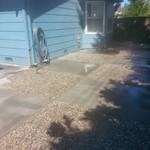 back yard patio.