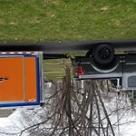 Roof cleaning trailer/equipment